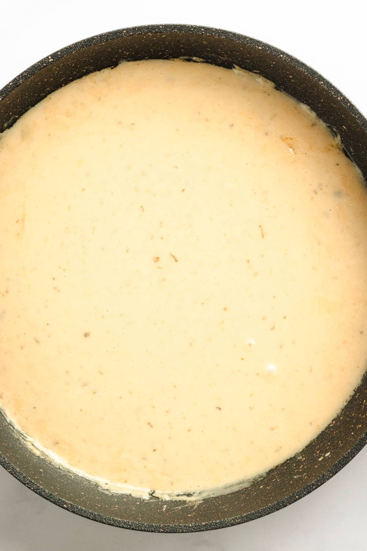 Making Swedish meatball gravy.