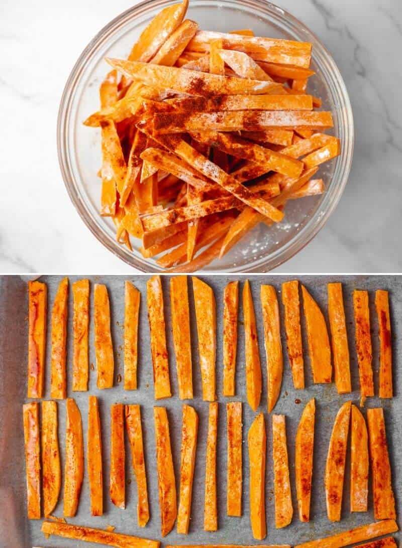 Sweet Potato Fries with Truffle Oil