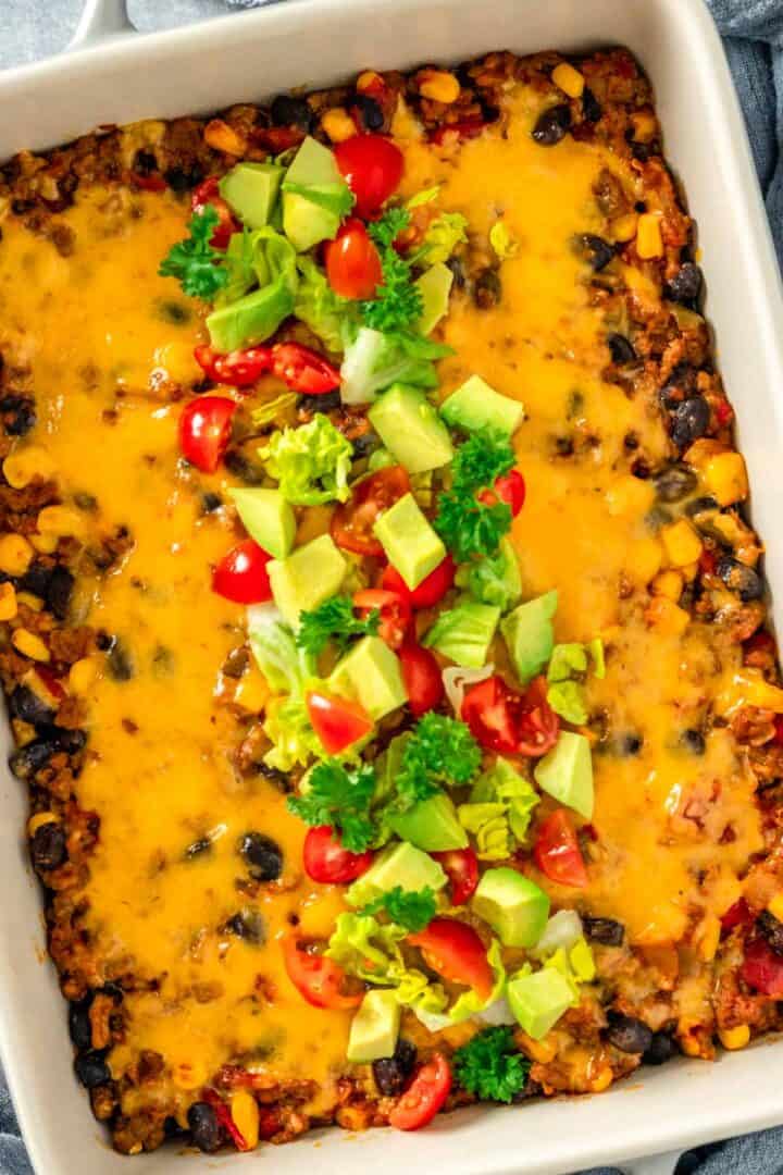 Taco Casserole With Tortillas