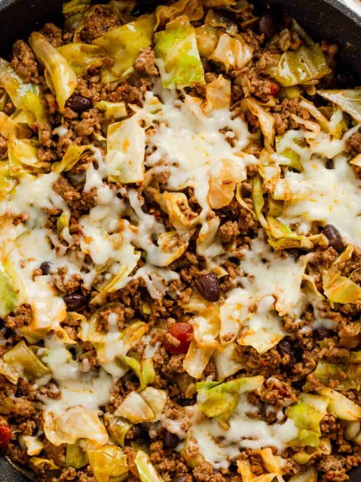 ground beef taco skillet.
