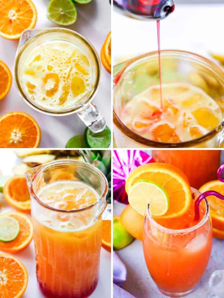 5 minute Sunrise Mocktail Recipe