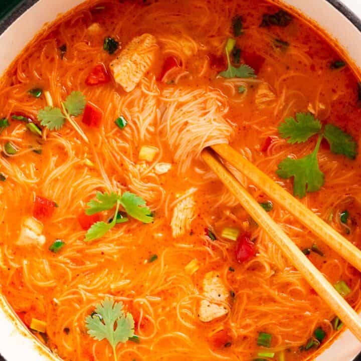 thai red curry noodle soup