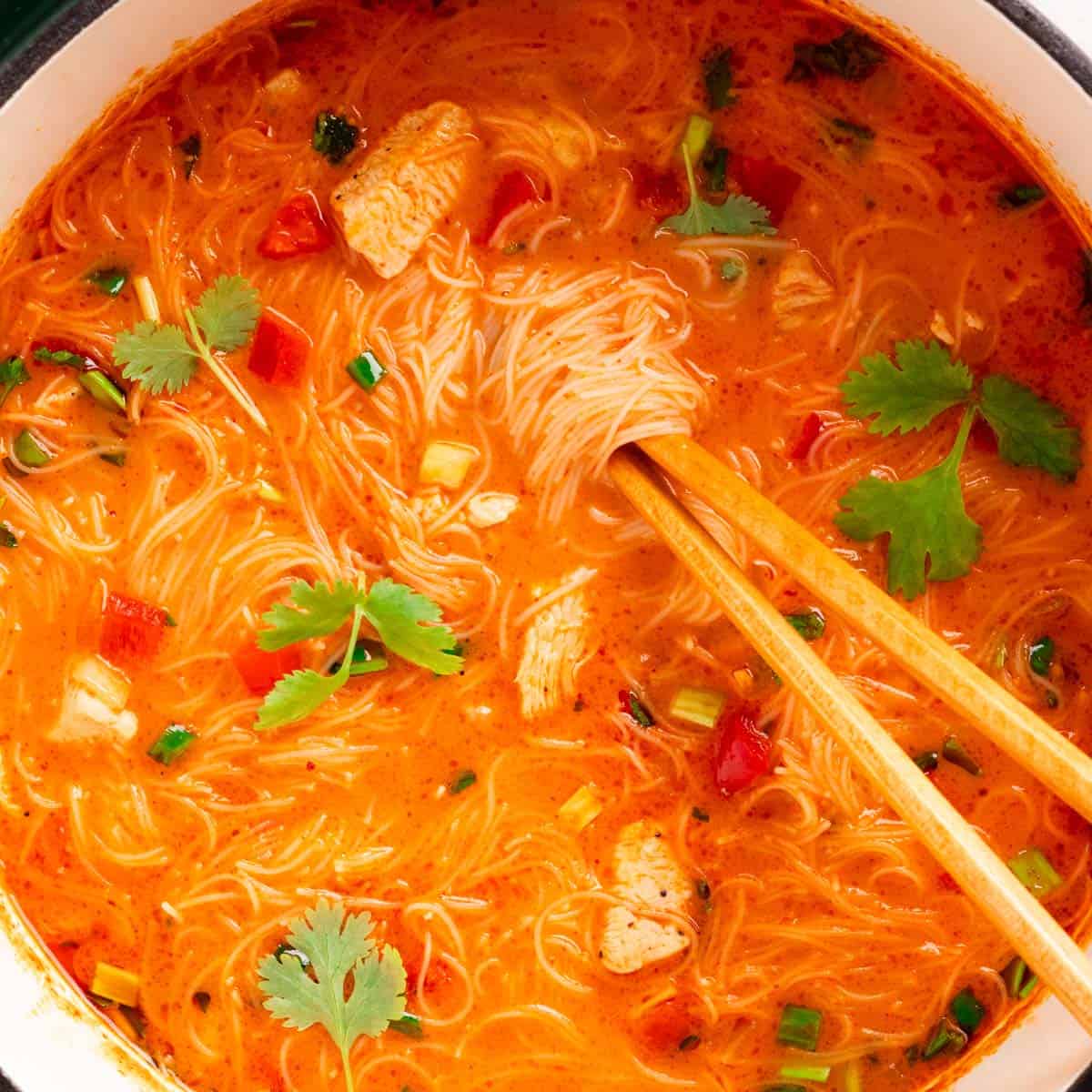 thai red curry noodle soup
