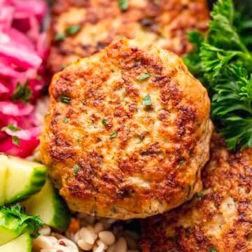 Juicy & Healthy Ground Turkey Patties with Zucchini.