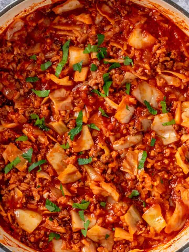unstuffed cabbage rolls.