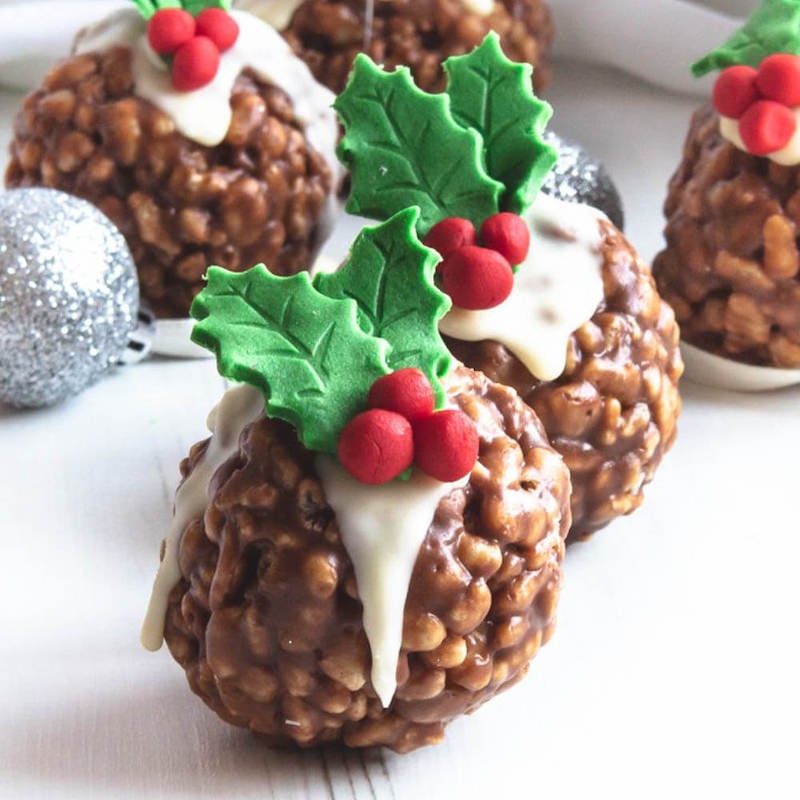 Rice Krispie Christmas Pudding