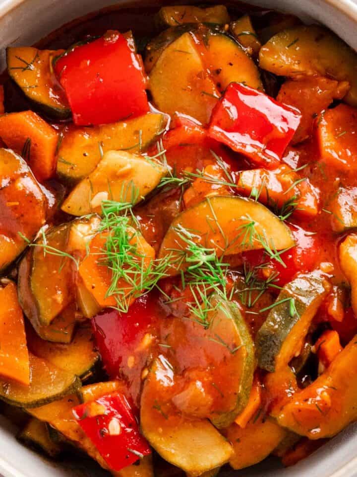 Zucchini Vegetable Stew.