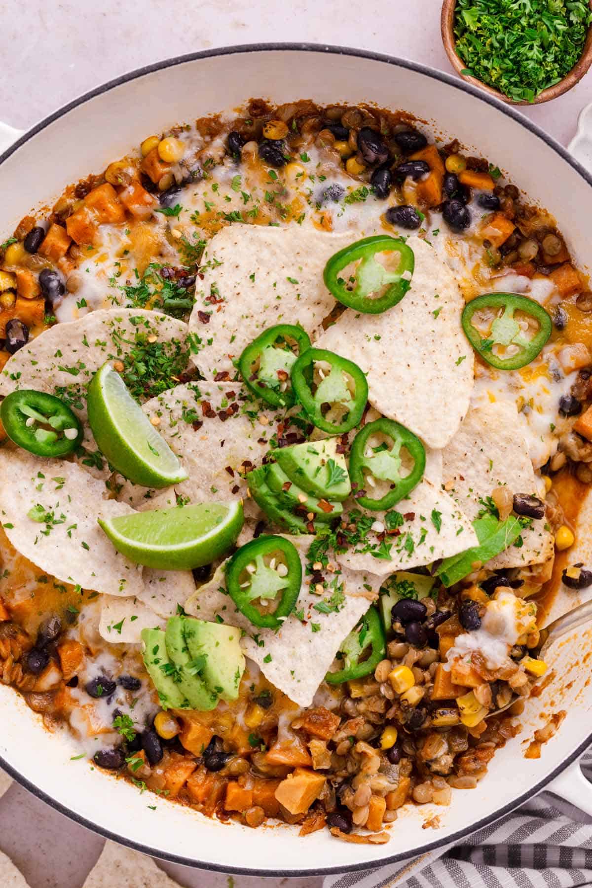 vegetarian taco skillet