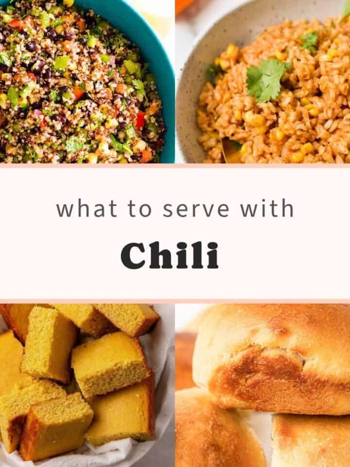 What To Serve With Chili Gluten Free Collage of Images