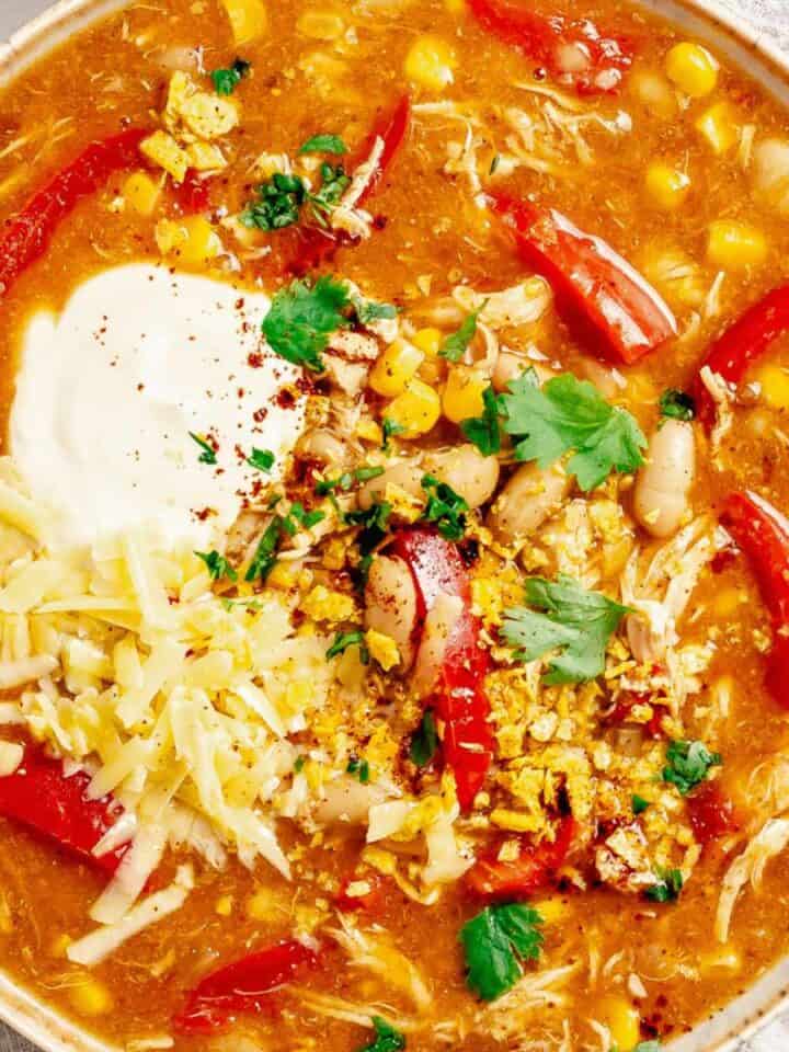 white bean chicken chili.