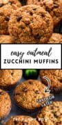 a stack of zucchini muffins.